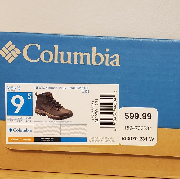 Columbia waterproof boots hiking new 9.5 Wide Mens - Picture 6 of 8
